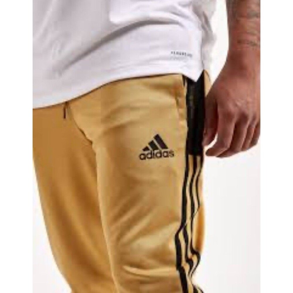 Adidas Mens Joggers Track pants Adidas tiro pants Sz M Gold Soccer Football - Picture 2 of 14